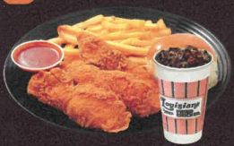 3pcs chicken tenders with drink